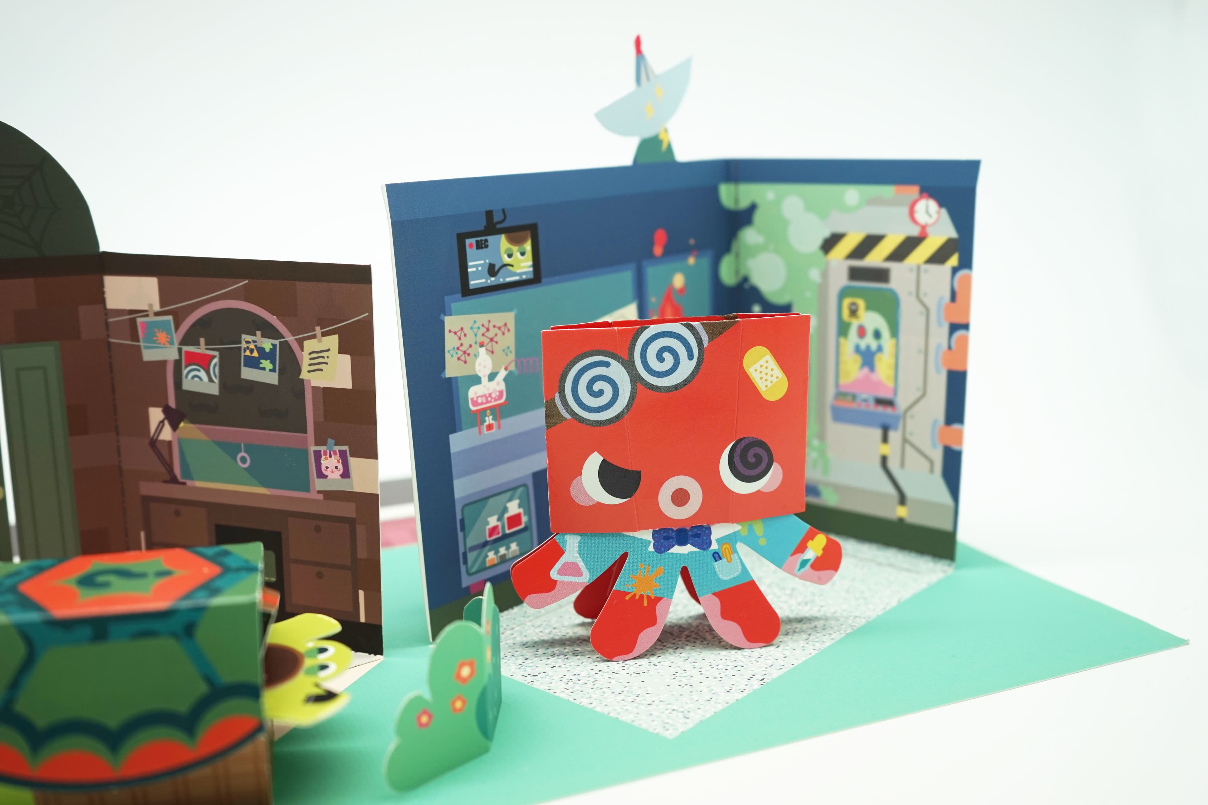 액션 빌리지 : 문어 과학자와 탐정 거북이 · 자체 제작 · 어린이 체험존 · STEAM 교구 · 디테일 컷