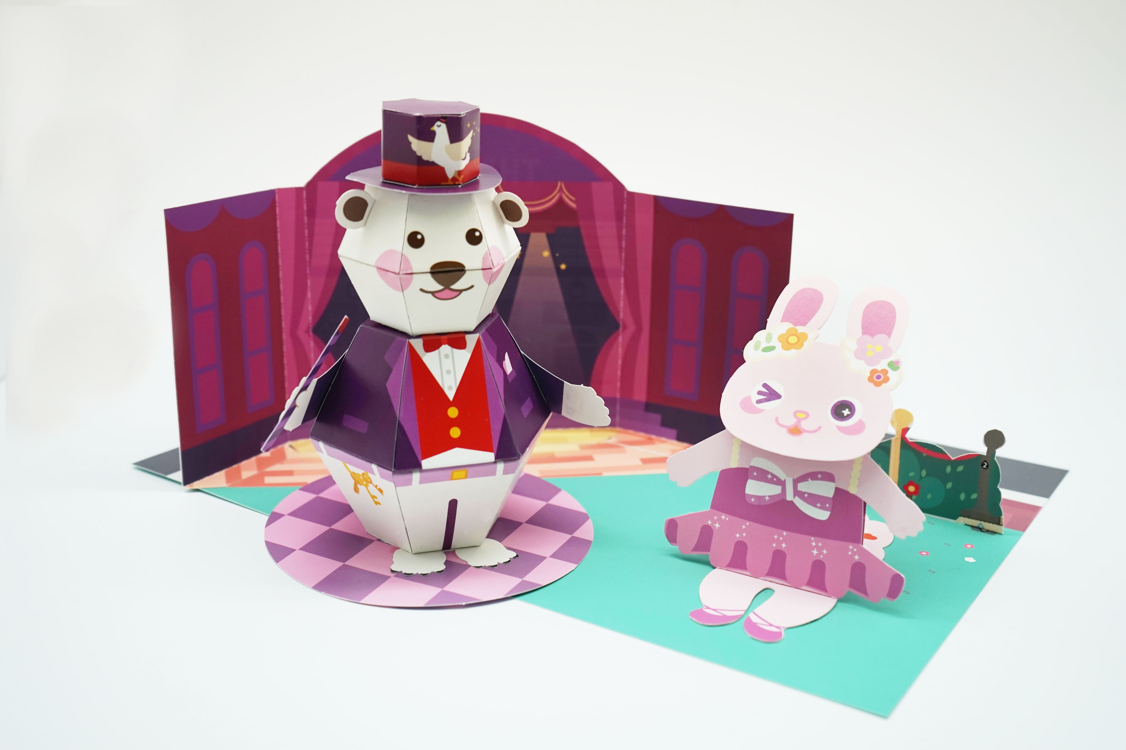액션 빌리지 : 마술사 곰과 발레리나 토끼 · 유통 상품 · 자체 제작 · 브랜드 캐릭터 · 캠페인 굿즈
