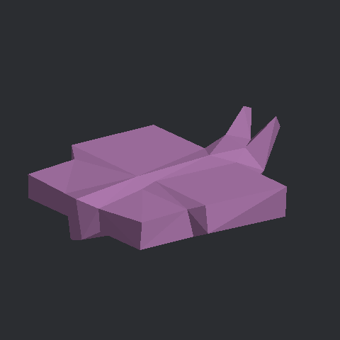 나비 종이모형 3D 미리보기