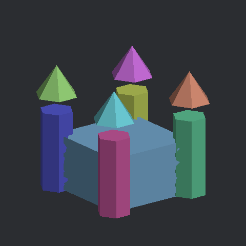 성 종이모형 3D 미리보기