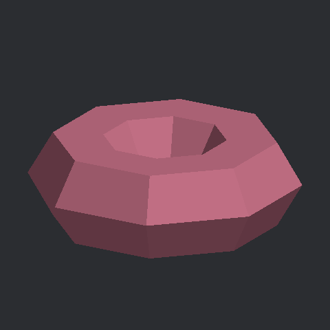 도넛 종이모형 3D 미리보기