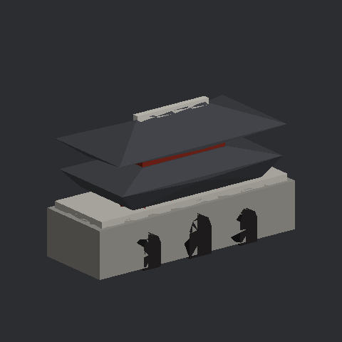 광화문 종이모형 3D 미리보기