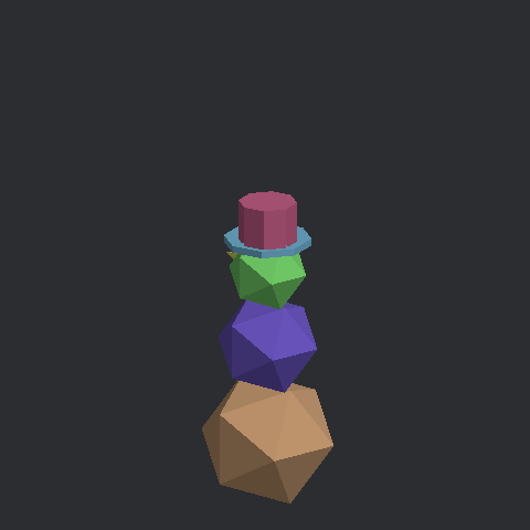 눈사람 종이모형 3D 미리보기
