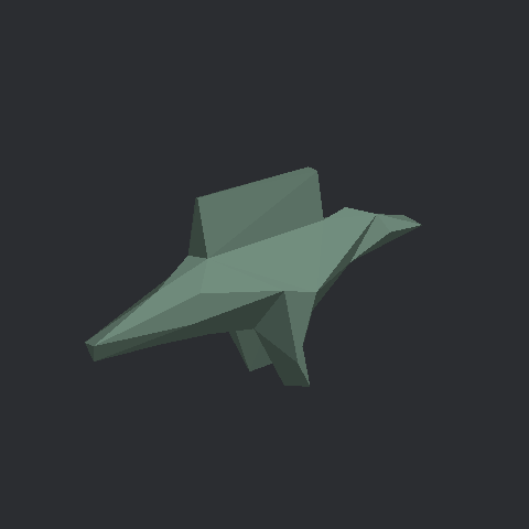 스피노사우루스 종이모형 3D 미리보기